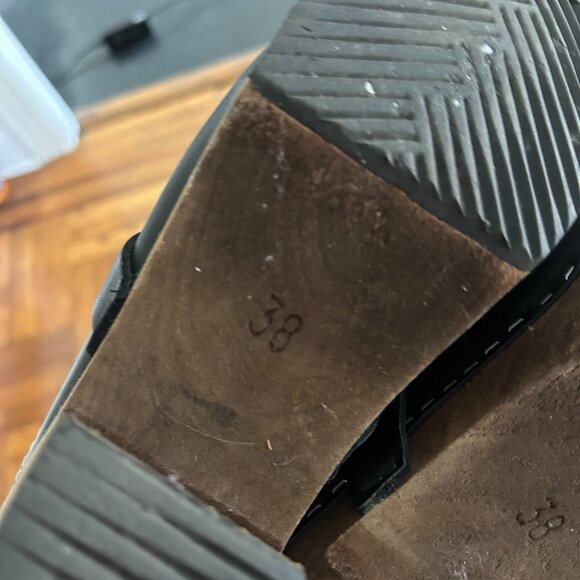 Lotta from Stockholm High Heel Classic Clog in Black with Brown Base (38) - Picture 6 of 6